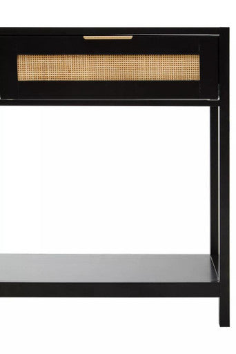 Sherman Black Wood Console Table