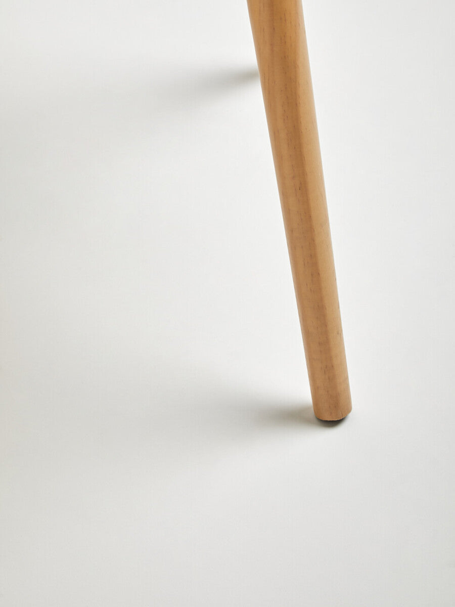 White Storage Round Side Table | Viborg