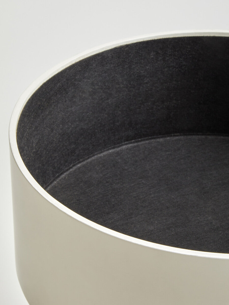 White Storage Round Side Table | Viborg