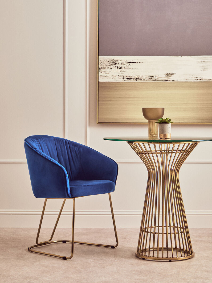 Veneto Midnight Velvet Dining Chair