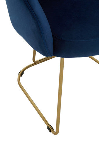 Veneto Midnight Velvet Dining Chair
