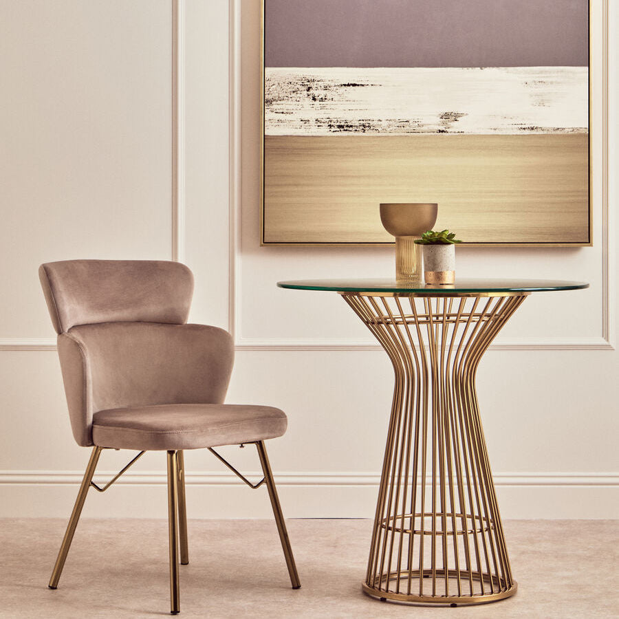 Veneto Mink Velvet Chair