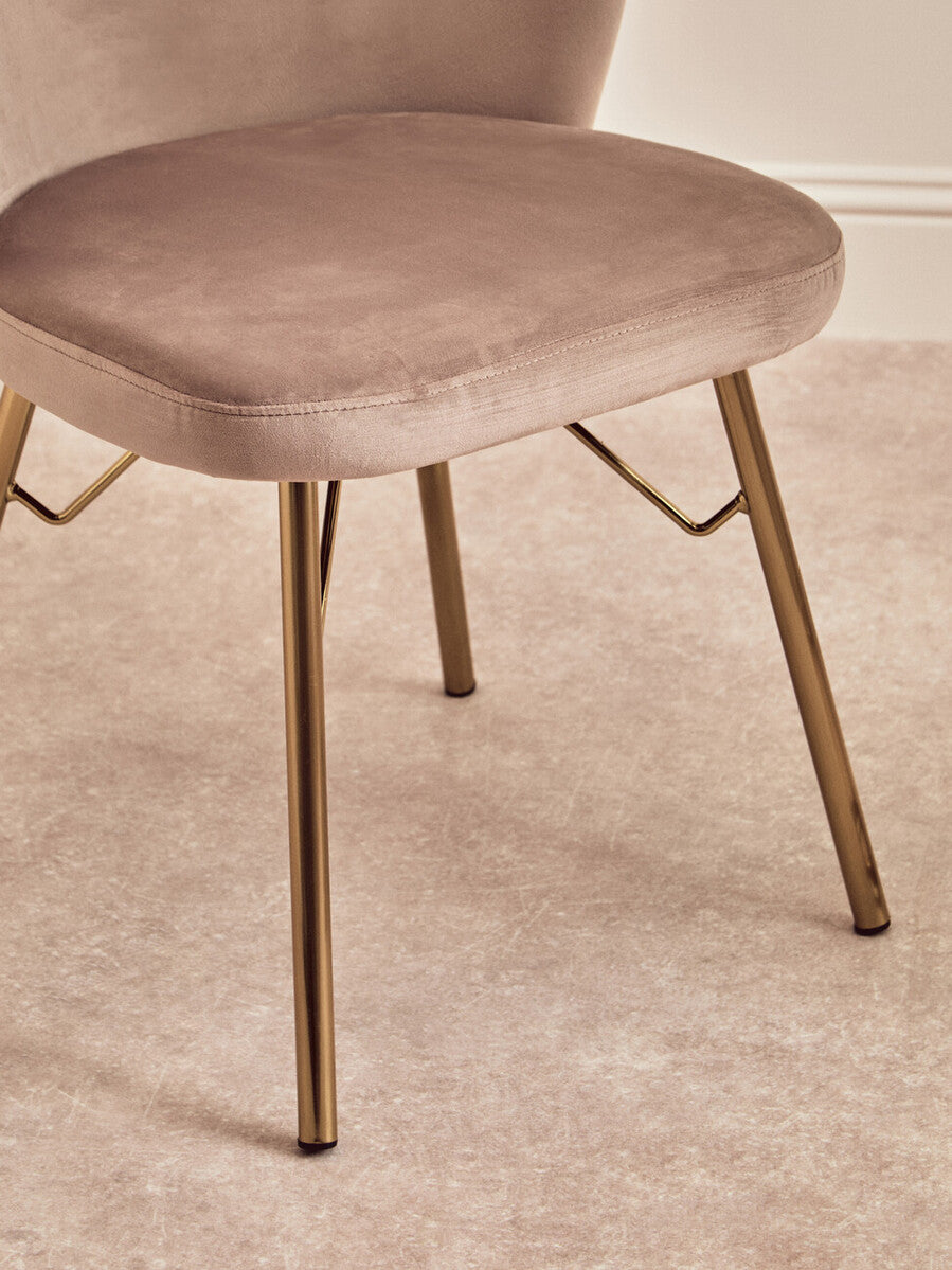 Veneto Mink Velvet Chair