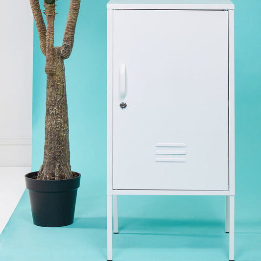Academy One Door White Cabinet