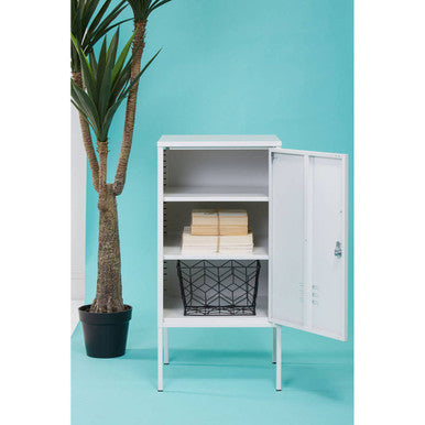 Academy One Door White Cabinet