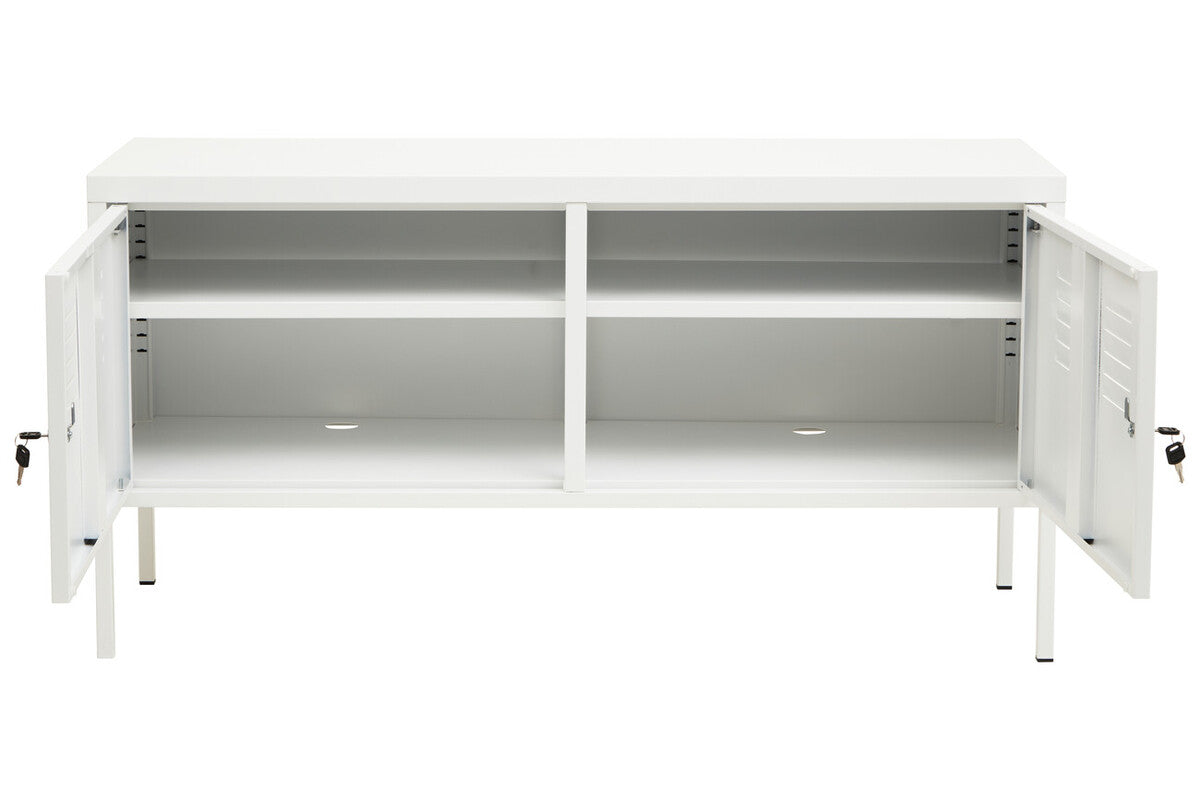 Academy Two Door White Locker Cabinet