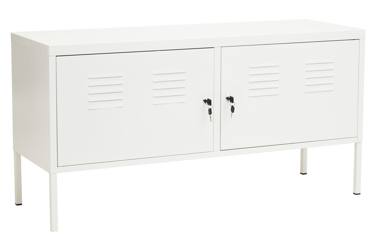 Academy Two Door White Locker Cabinet