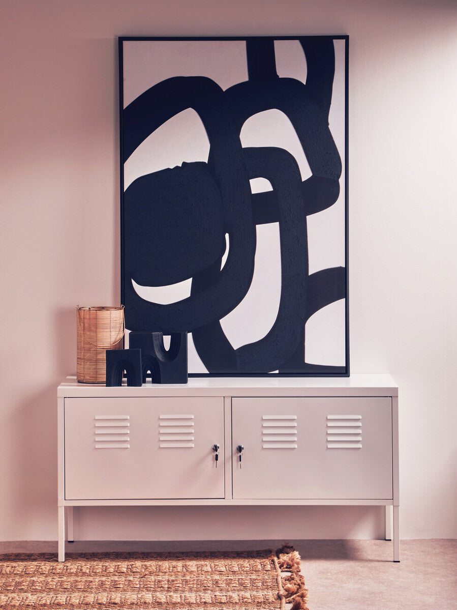 Academy Two Door White Locker Cabinet