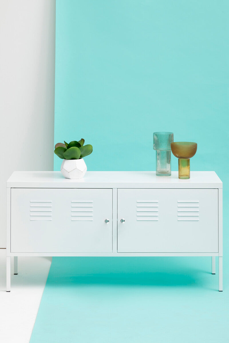 Academy Two Door White Locker Cabinet