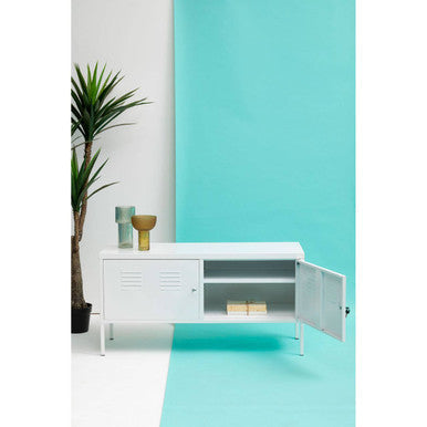 Academy Two Door White Locker Cabinet