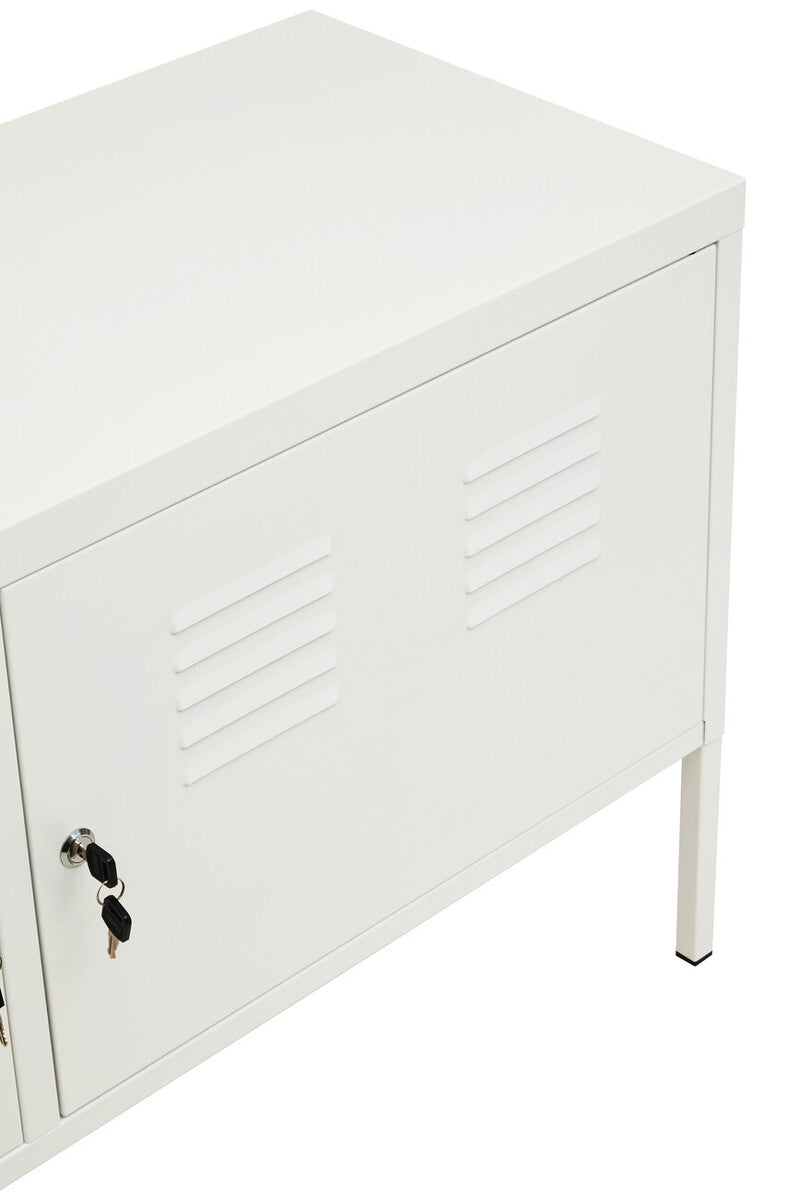 Academy Two Door White Locker Cabinet