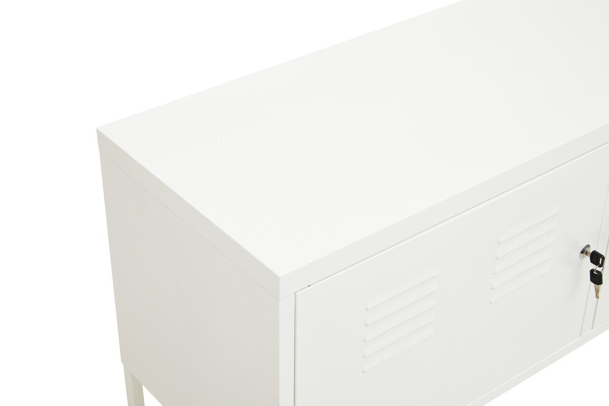 Academy Two Door White Locker Cabinet