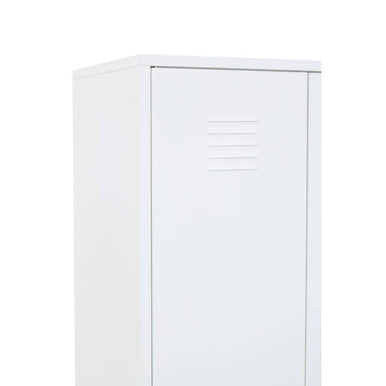 Academy White Two Door Locker Style Wardrobe