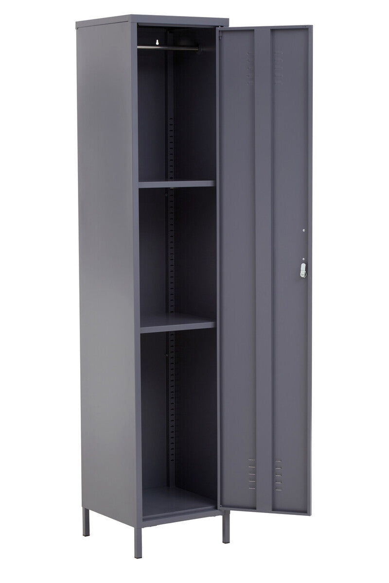 Academy One Door Grey Metal Locker