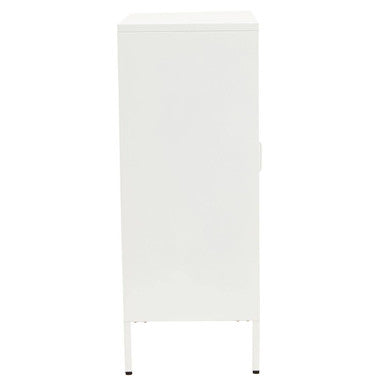 Acier Two Door White Cabinet