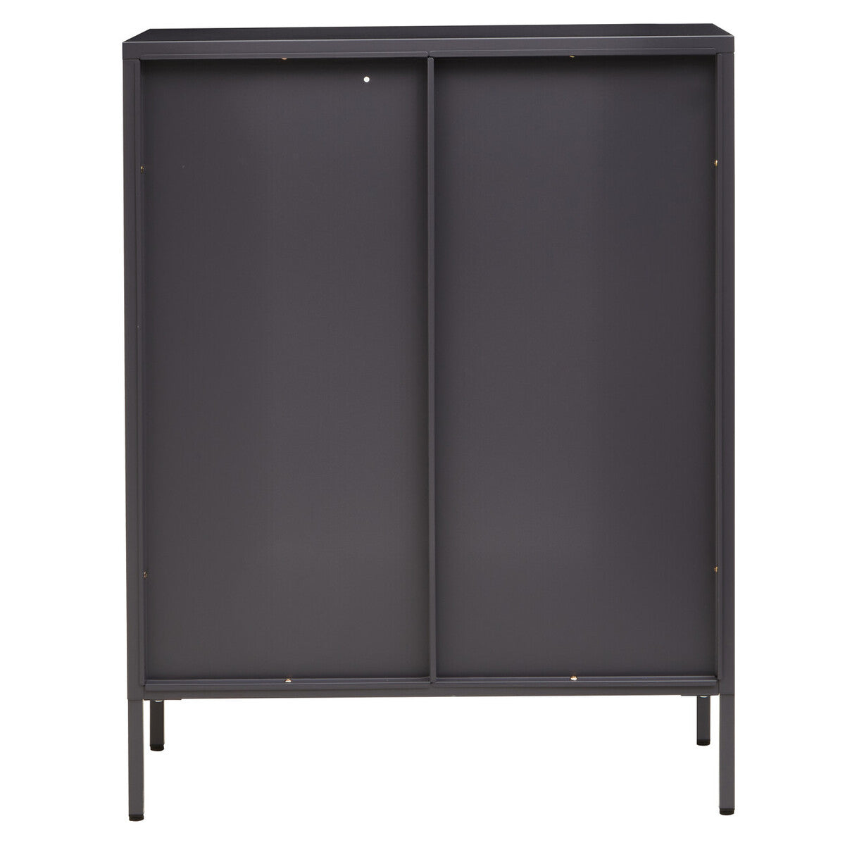 Two Door Grey Metal Cabinet | Acier