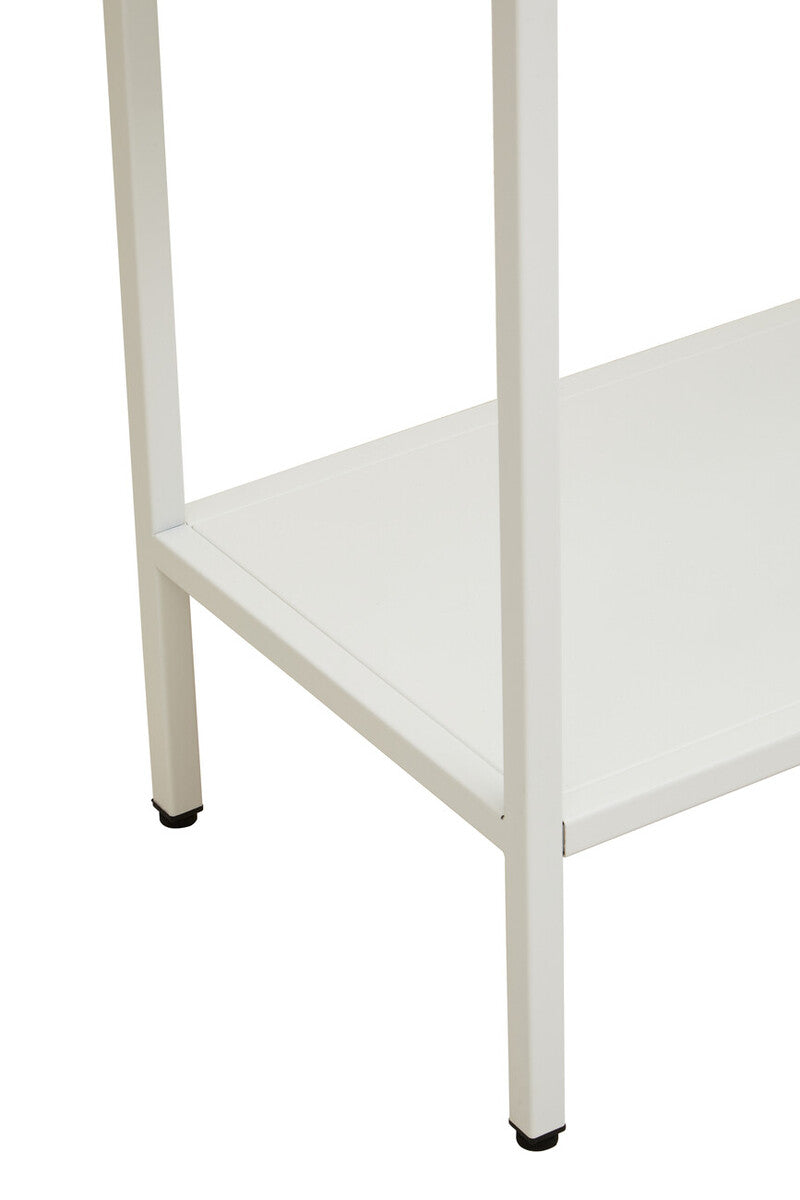 Acier Two Door White Metal Cabinet