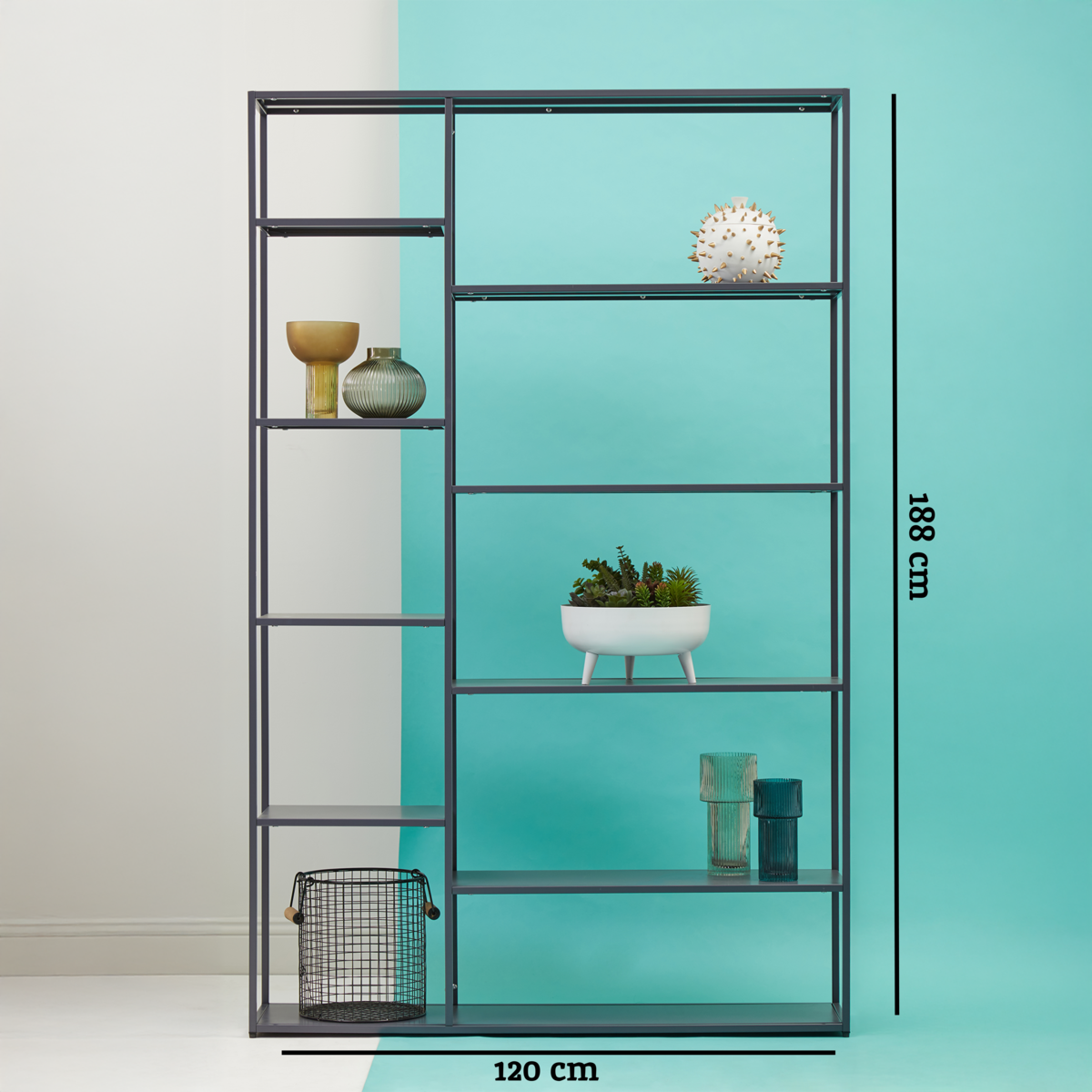 Grey Metal Multi Shelf Unit | Acero