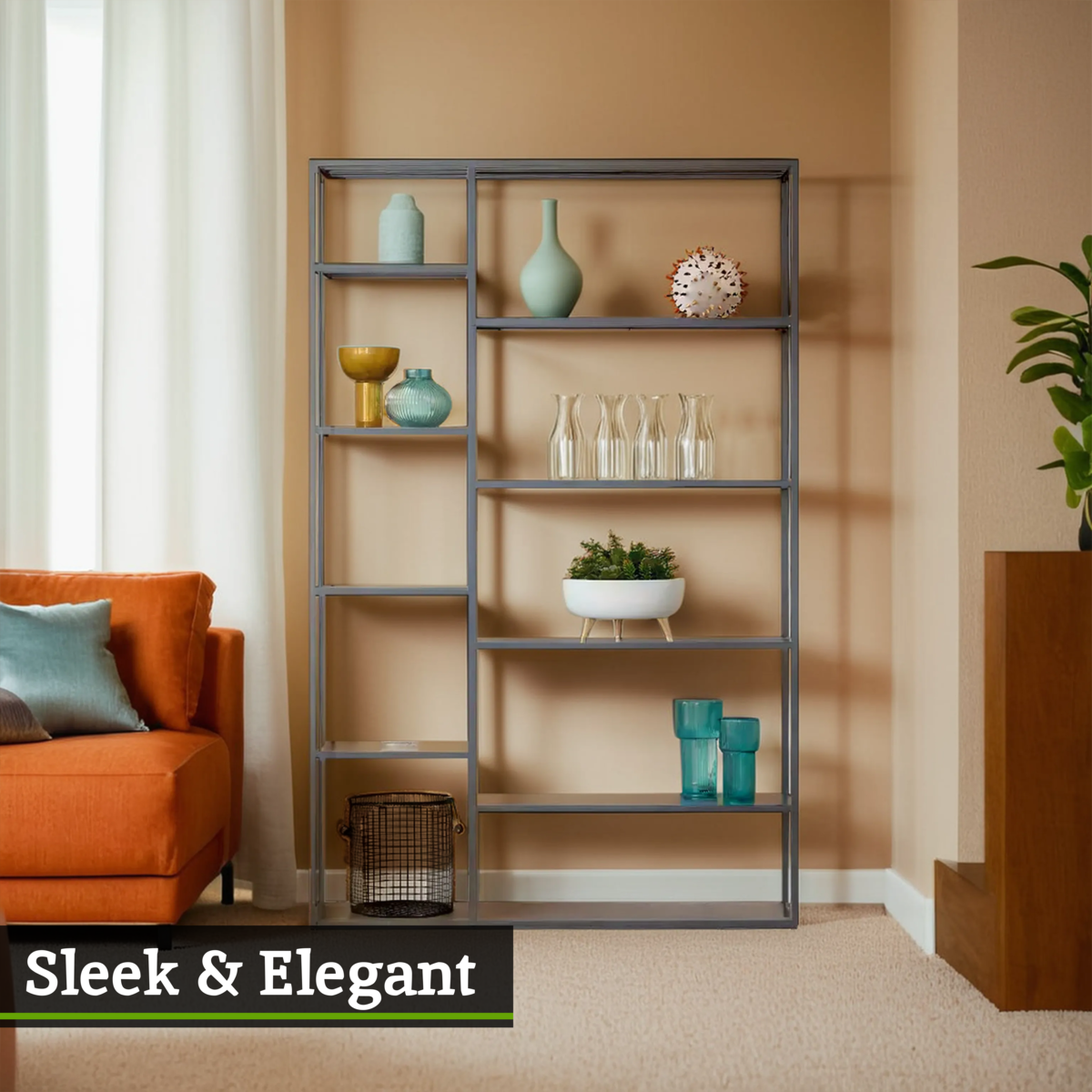 Grey Metal Multi Shelf Unit | Acero