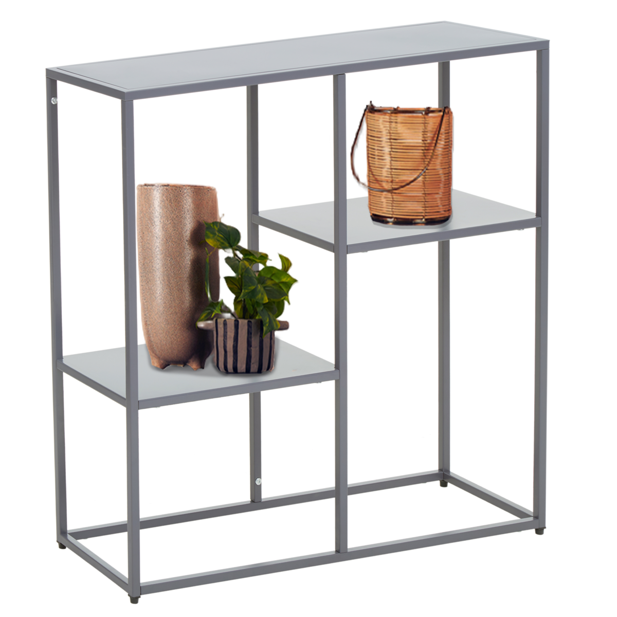 Acero Grey Metal Multi Shelf Unit