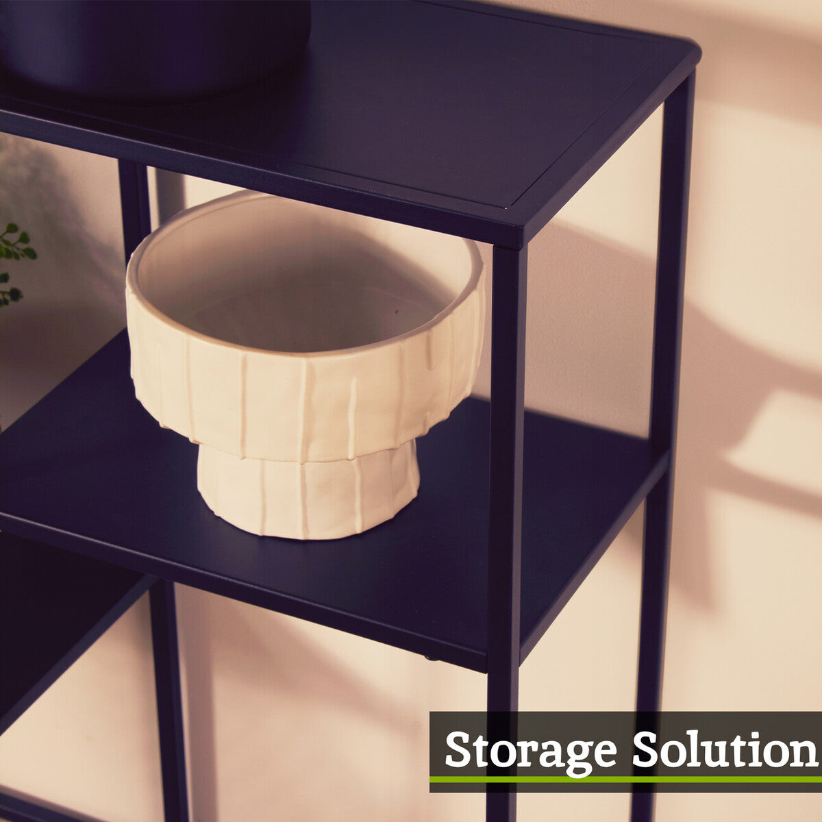 Acero Grey Metal Multi Shelf Unit