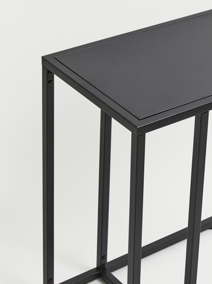 Acero Black Side Table