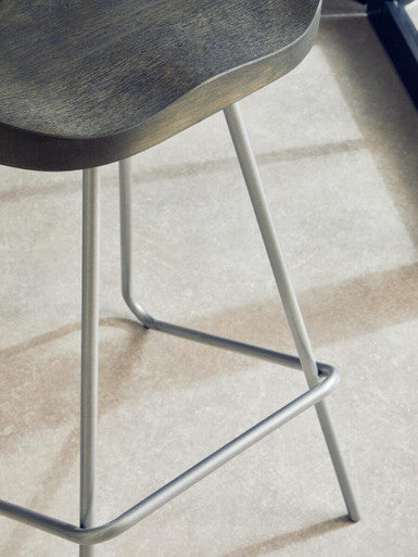 Silver Metal Frame Bar Stool | District