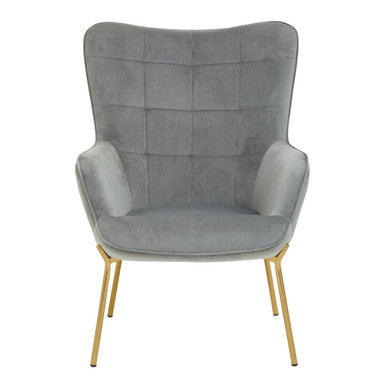 Grey Velvet Chair | Stockholm
