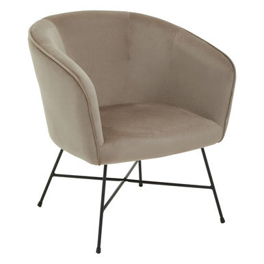 Stockholm Mink Velvet Chair