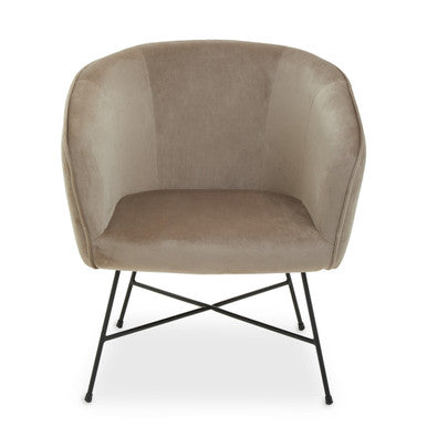 Stockholm Mink Velvet Chair