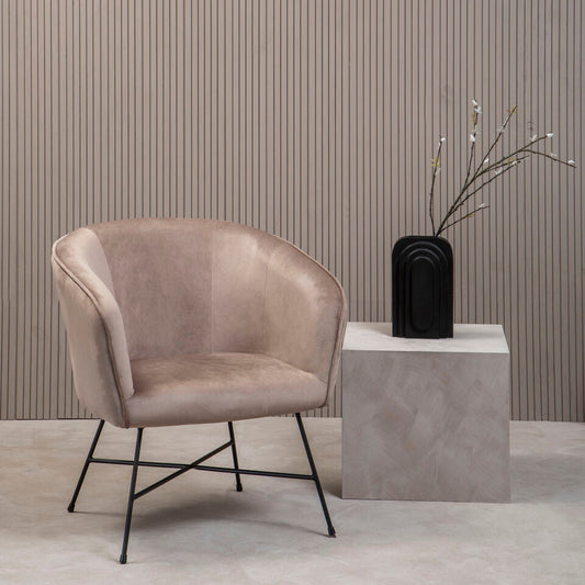 Stockholm Mink Velvet Chair