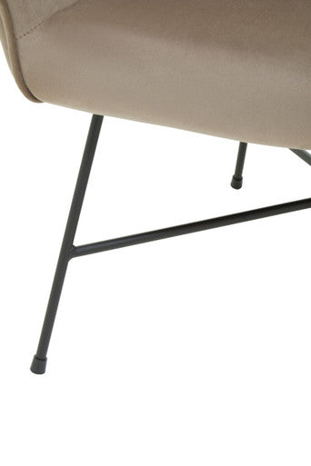 Stockholm Mink Velvet Chair