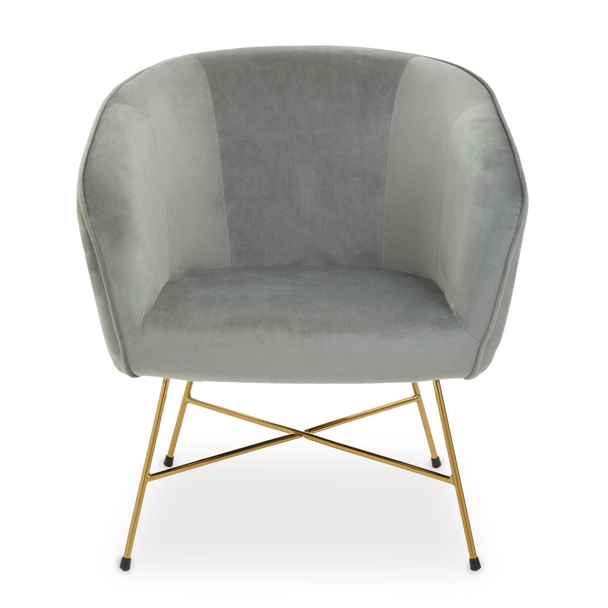 Stockholm Grey Chair With Metal Frame