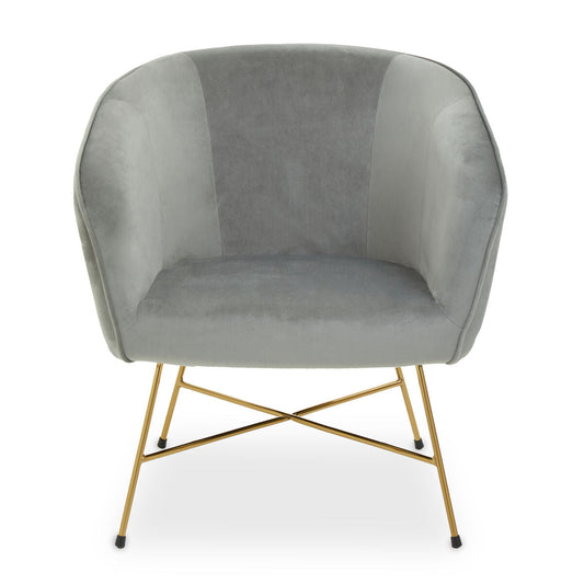 Stockholm Grey Chair With Metal Frame