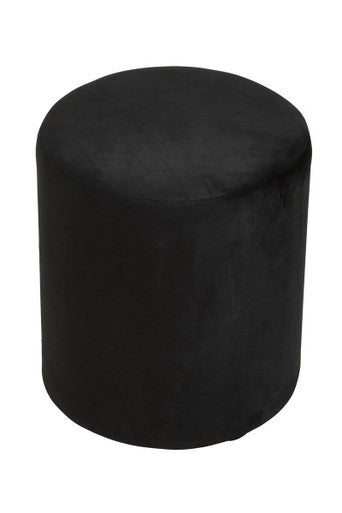 Haley Black Round Stool
