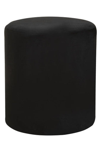 Haley Black Round Stool