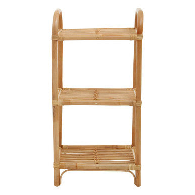 3 Tier Natural Rattan Shelf Unit | Mataram