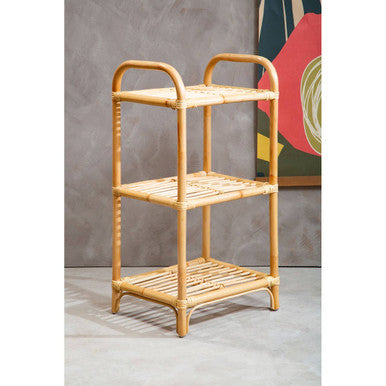 Mataram Natural Rattan Shelf Unit