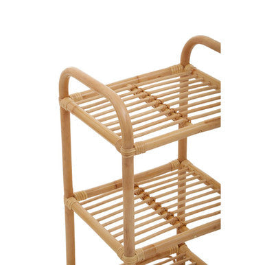 3 Tier Natural Rattan Shelf Unit | Mataram