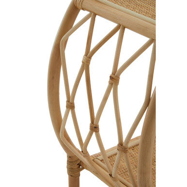Three Tier Rattan Bar Trolley in Natural Finish | Mataram