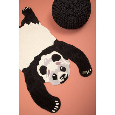Knit Black Pouffe | Kids