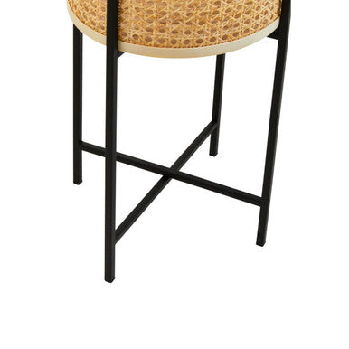 Large Rattan Planter with Metal Stand | Depok