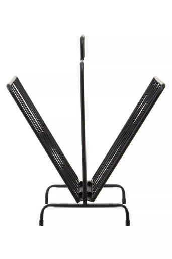 Black Two Pocket Magazine Rack | Avento