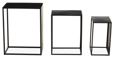 Avento Set Of Three Rectangular Side Tables