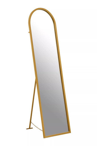 Avento Gold Finish Floor Mirror