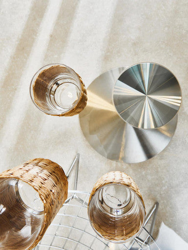 Metropolitan Round Silver Finish Dining Table