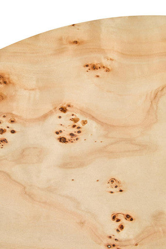 Mota Burl Wood Design Round Coffee Table