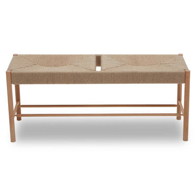 Natural Rope and Beechwood Bench | Bandar