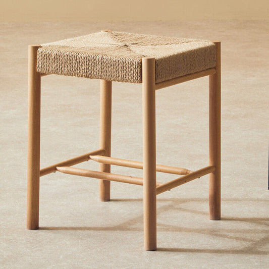 Bandar Natural Rope and Beechwood Stool
