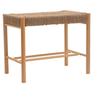 Natural Rope Weave Small Bench | Bandar